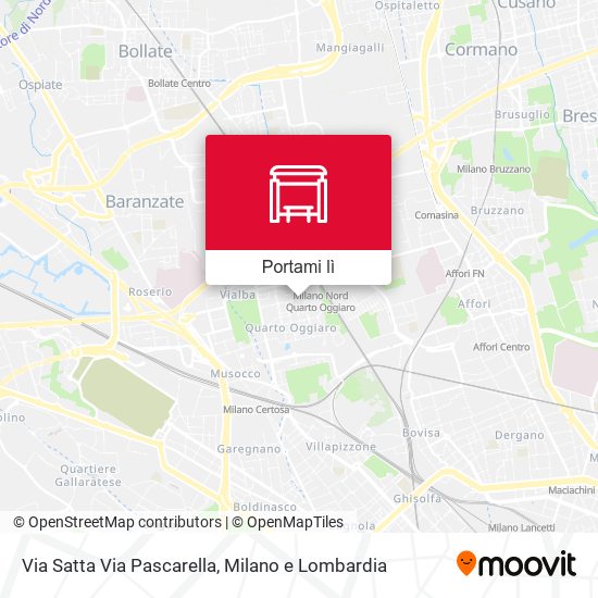 Mappa Via Satta Via Pascarella