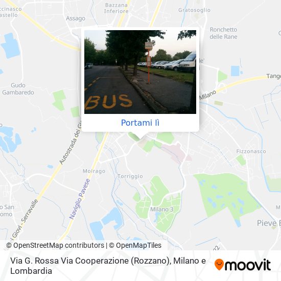 Mappa Via G. Rossa Via Cooperazione (Rozzano)