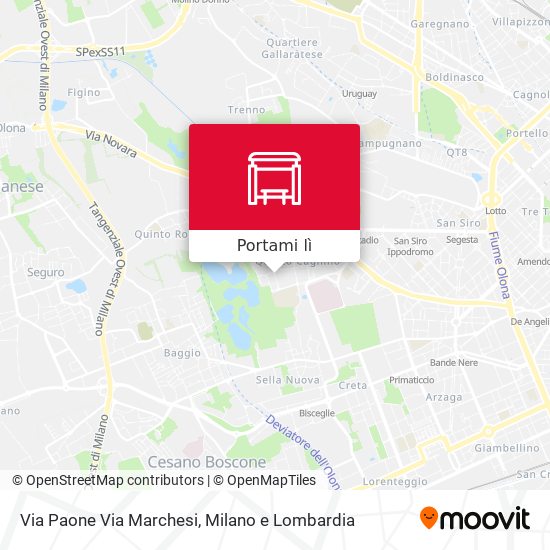 Mappa Via Paone Via Marchesi