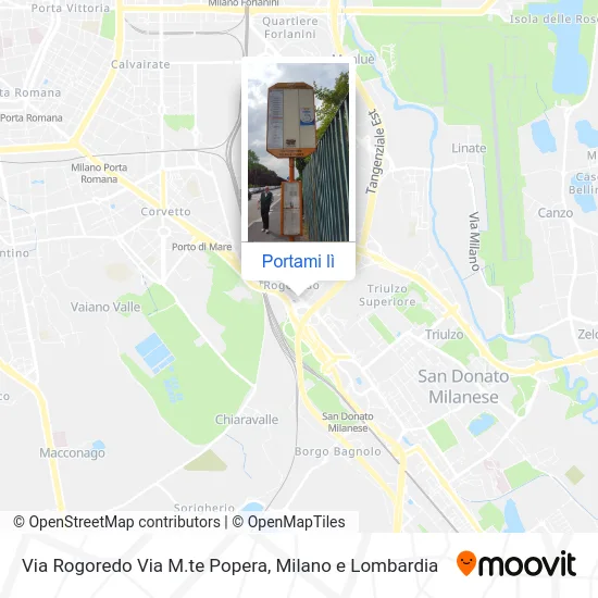 Mappa Via Rogoredo Via M.te Popera
