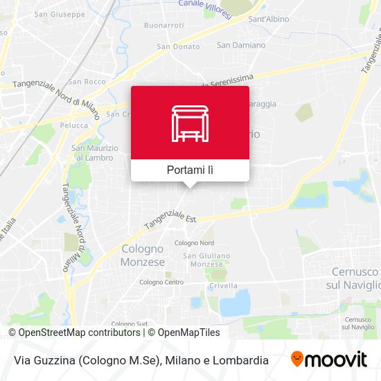 Mappa Via Guzzina (Cologno M.Se)