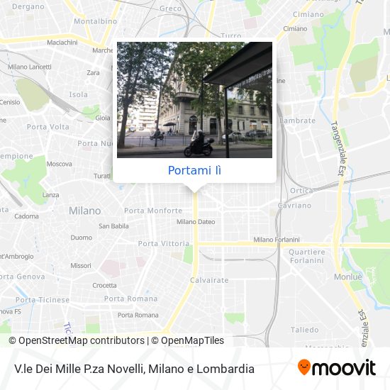 Mappa V.le Dei Mille P.za Novelli