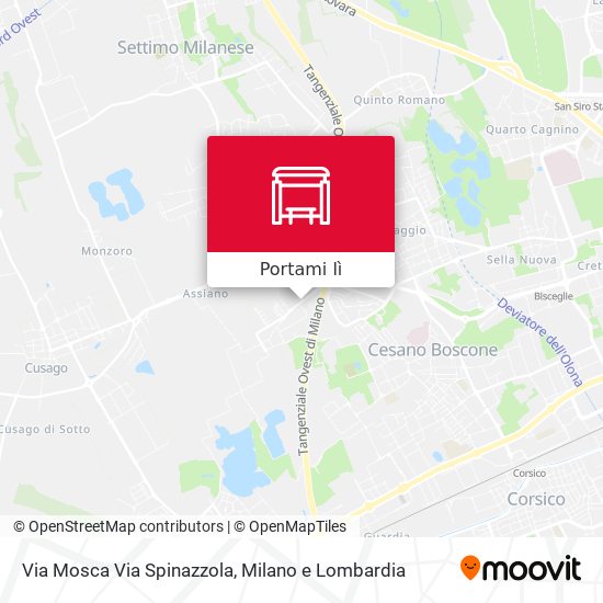 Mappa Via Mosca Via Spinazzola