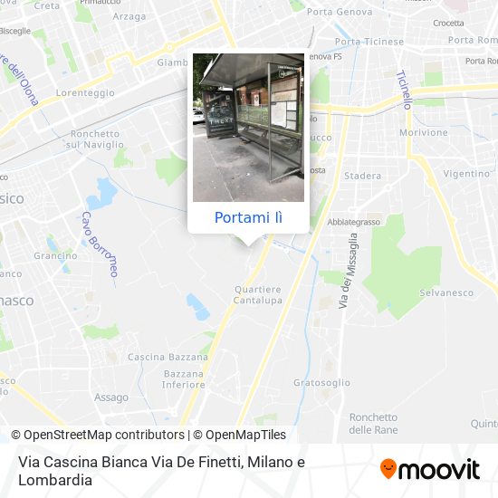 Mappa Via Cascina Bianca Via De Finetti