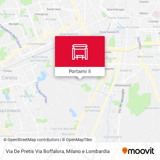 Mappa Via De Pretis Via Boffalora