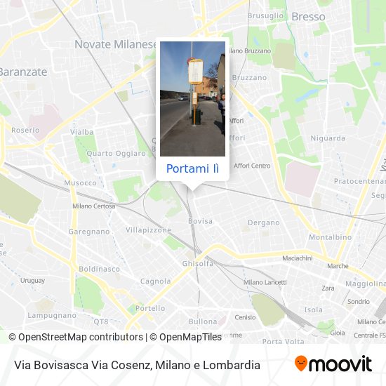 Mappa Via Bovisasca Via Cosenz