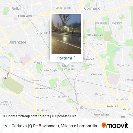 Mappa Via Cerkovo (Q.Re Bovisasca)