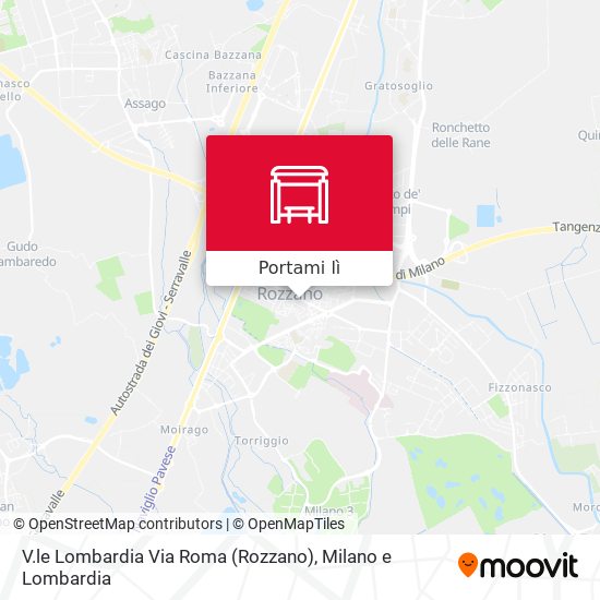 Mappa V.le Lombardia Via Roma (Rozzano)