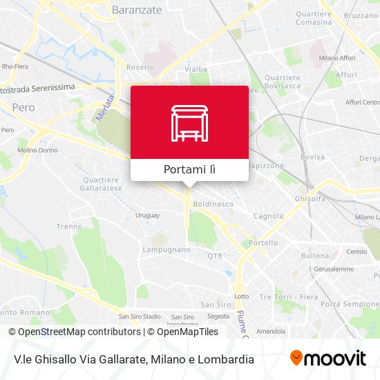 Mappa V.le Ghisallo Via Gallarate