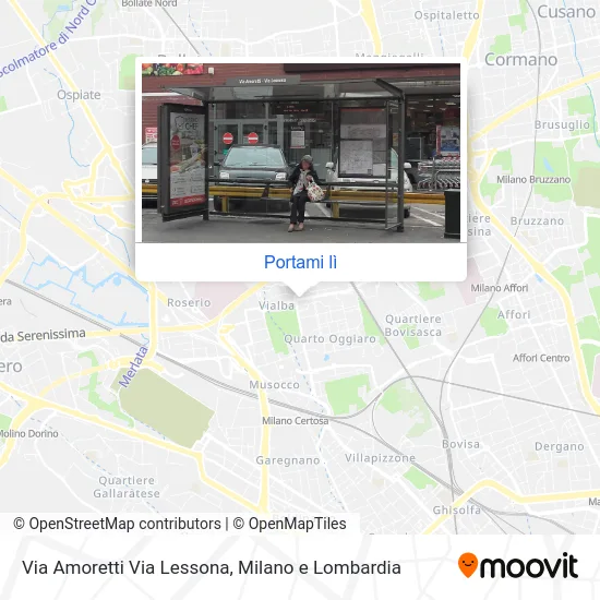 Mappa Via Amoretti Via Lessona