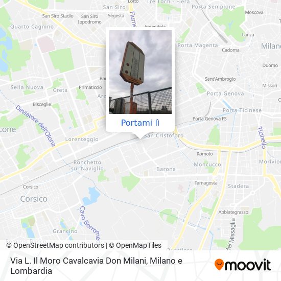Mappa Via L. Il Moro Cavalcavia Don Milani