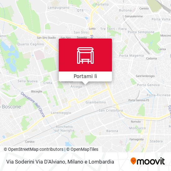 Mappa Via Soderini Via D'Alviano