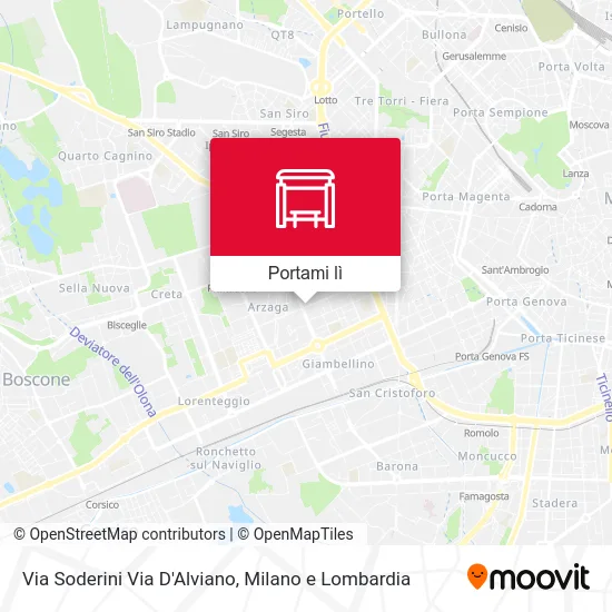 Mappa Via Soderini Via D'Alviano