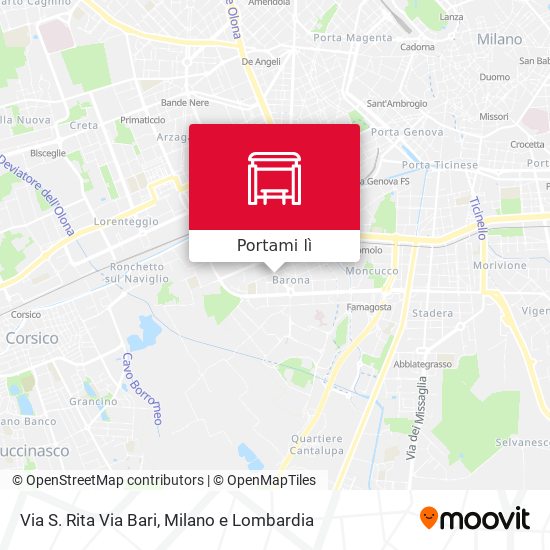 Mappa Via S. Rita Via Bari