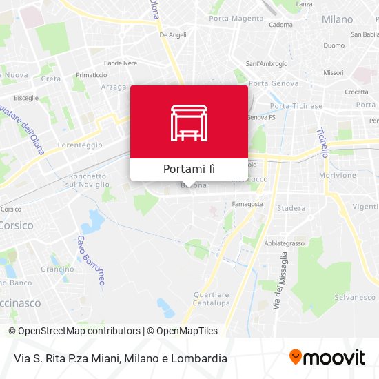 Mappa Via S. Rita P.za Miani