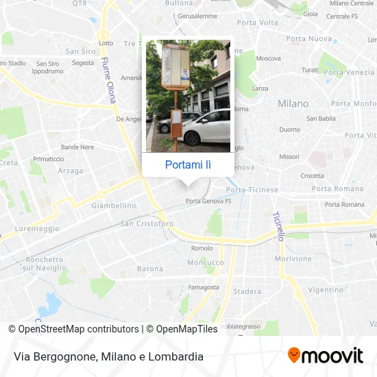 Mappa Via Bergognone