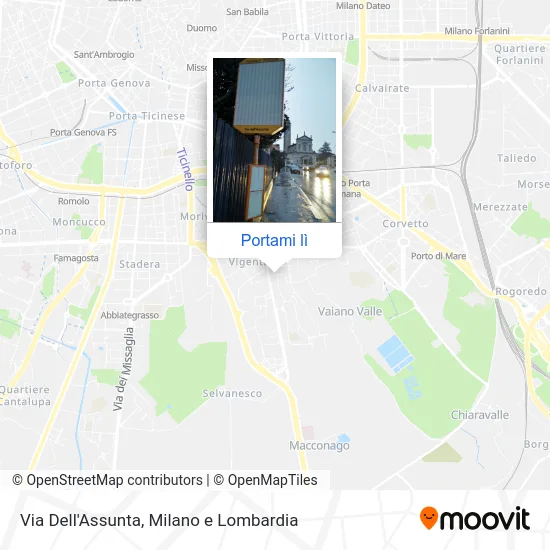 Mappa Via Dell'Assunta