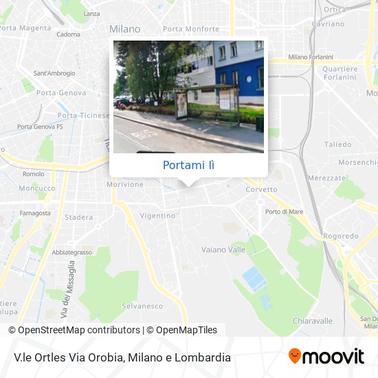 Mappa V.le Ortles Via Orobia
