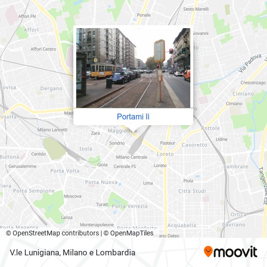 Mappa V.le Lunigiana