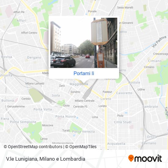 Mappa V.le Lunigiana
