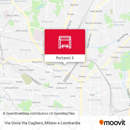 Mappa Via Gioia Via Cagliero