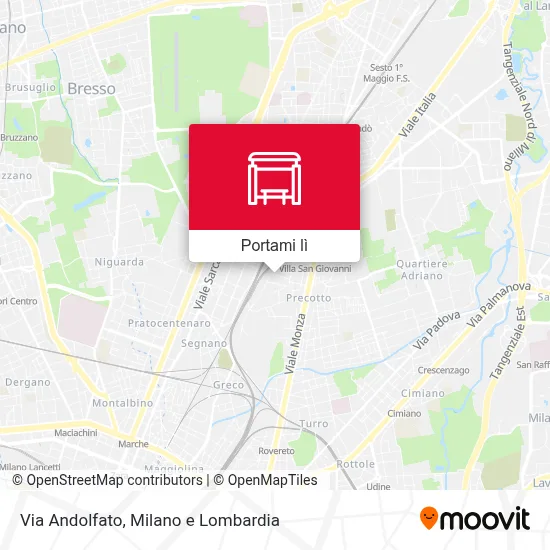 Mappa Via Andolfato