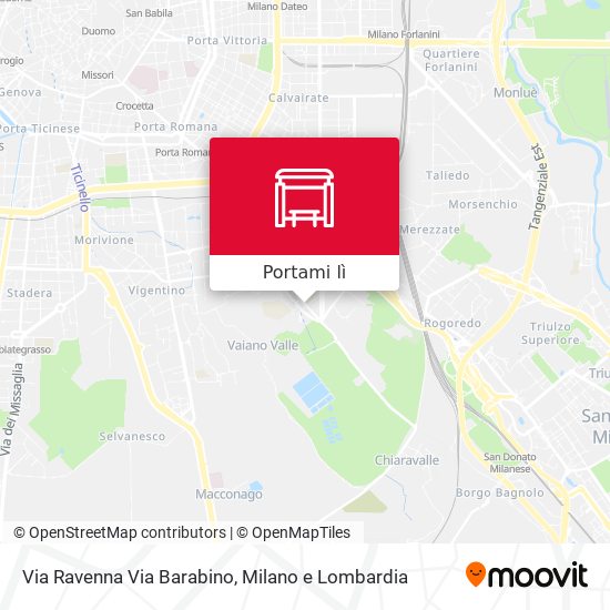 Mappa Via Ravenna Via Barabino