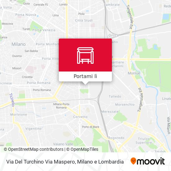 Mappa Via Del Turchino Via Maspero