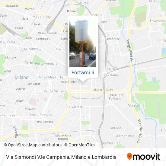 Mappa Via Sismondi V.le Campania