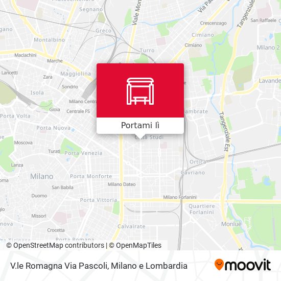 Mappa V.le Romagna Via Pascoli