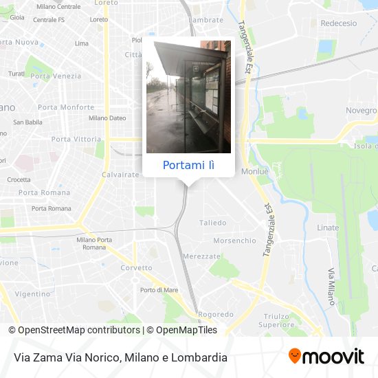 Mappa Via Zama Via Norico
