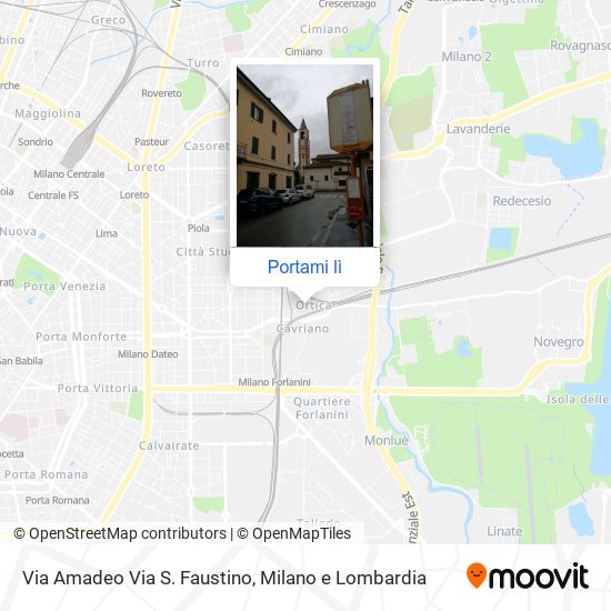 Mappa Via Amadeo Via S. Faustino