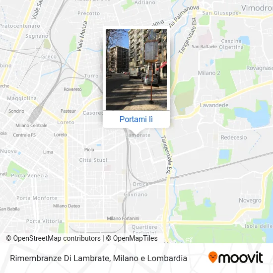 Mappa Rimembranze Di Lambrate