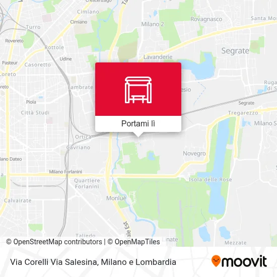 Mappa Via Corelli Via Salesina