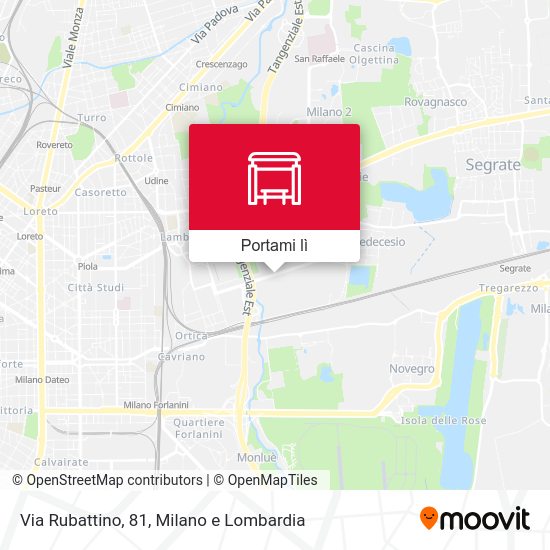 Mappa Via Rubattino, 81