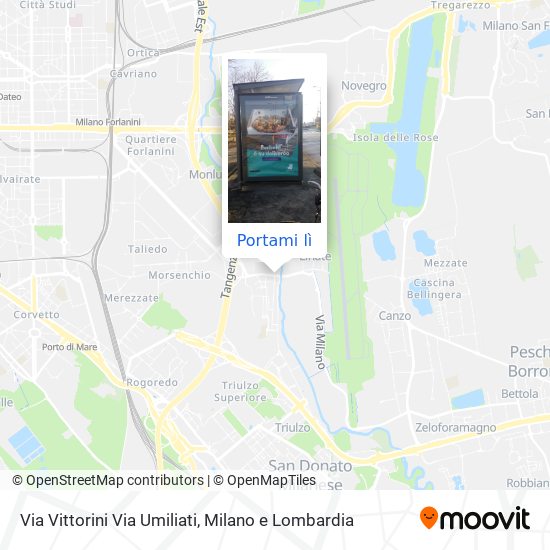 Mappa Via Vittorini Via Umiliati