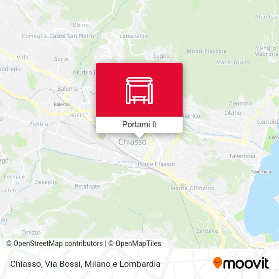 Mappa Chiasso, Via Bossi