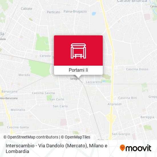 Mappa Interscambio - Via Dandolo (Mercato)