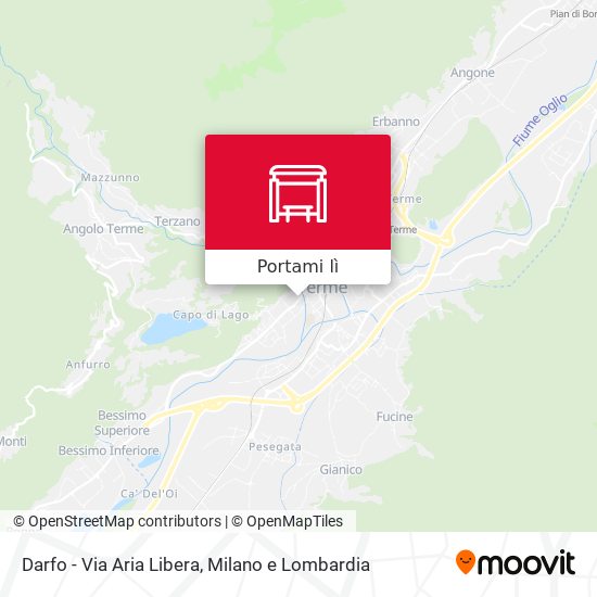 Mappa Darfo - Via Aria Libera