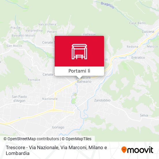 Mappa Trescore - Via Nazionale, Via Marconi