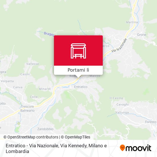 Mappa Entratico - Via Nazionale, Via Kennedy