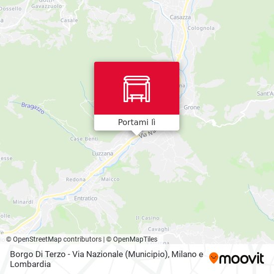 Mappa Borgo Di Terzo - Via Nazionale (Municipio)