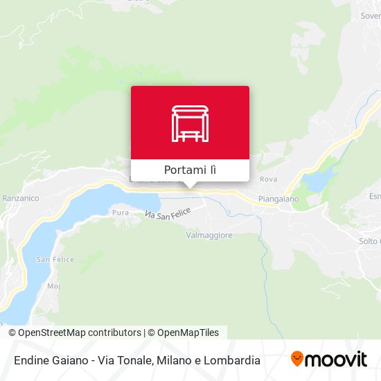 Mappa Endine Gaiano - Via Tonale
