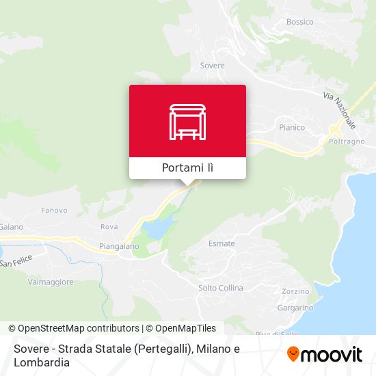 Mappa Sovere - Strada Statale (Pertegalli)
