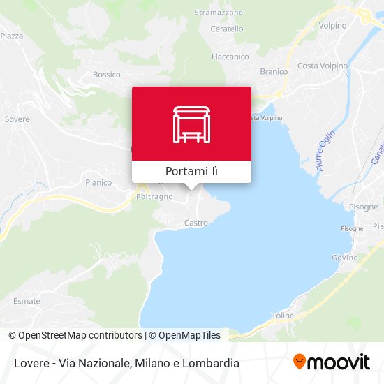 Mappa Lovere - Via Nazionale