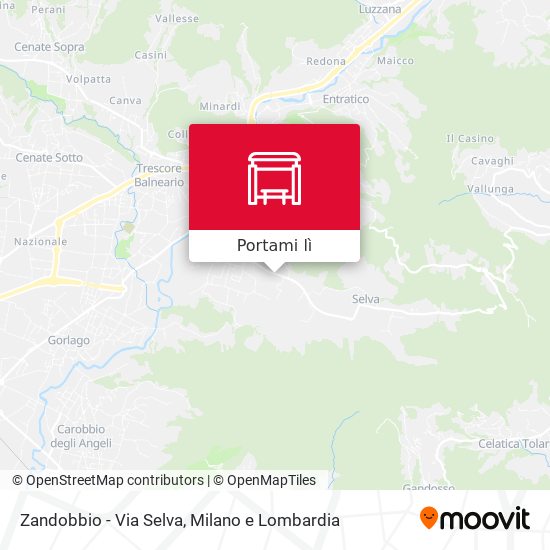 Mappa Zandobbio - Via Selva