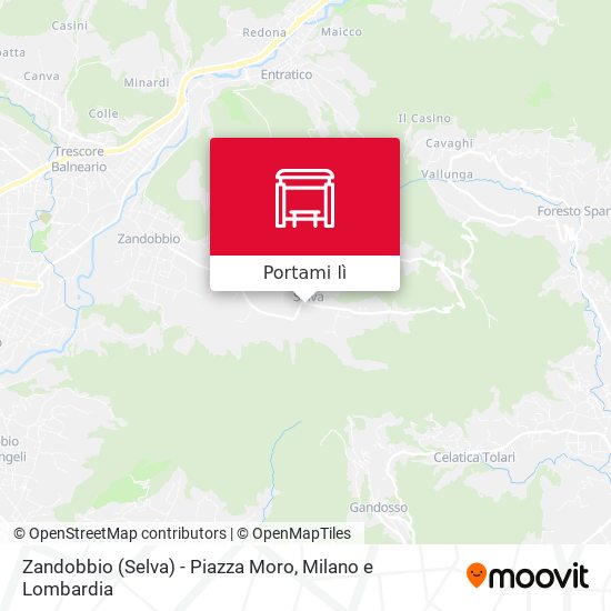 Mappa Zandobbio (Selva) - Piazza Moro