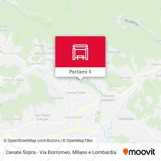 Mappa Cenate Sopra - Via Borromeo