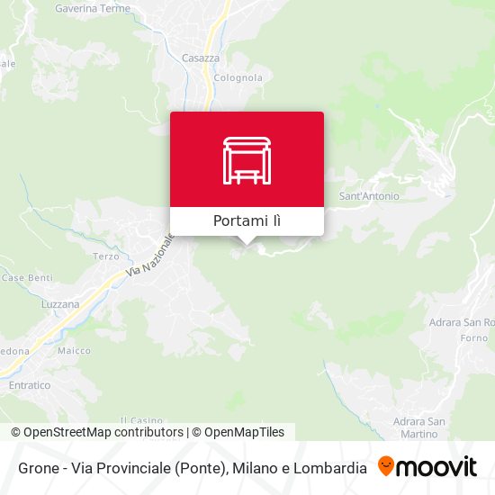 Mappa Grone - Via Provinciale (Ponte)