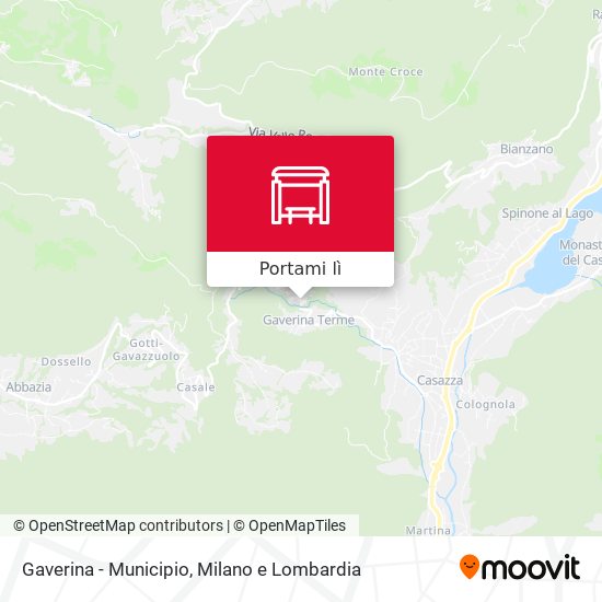 Mappa Gaverina - Municipio